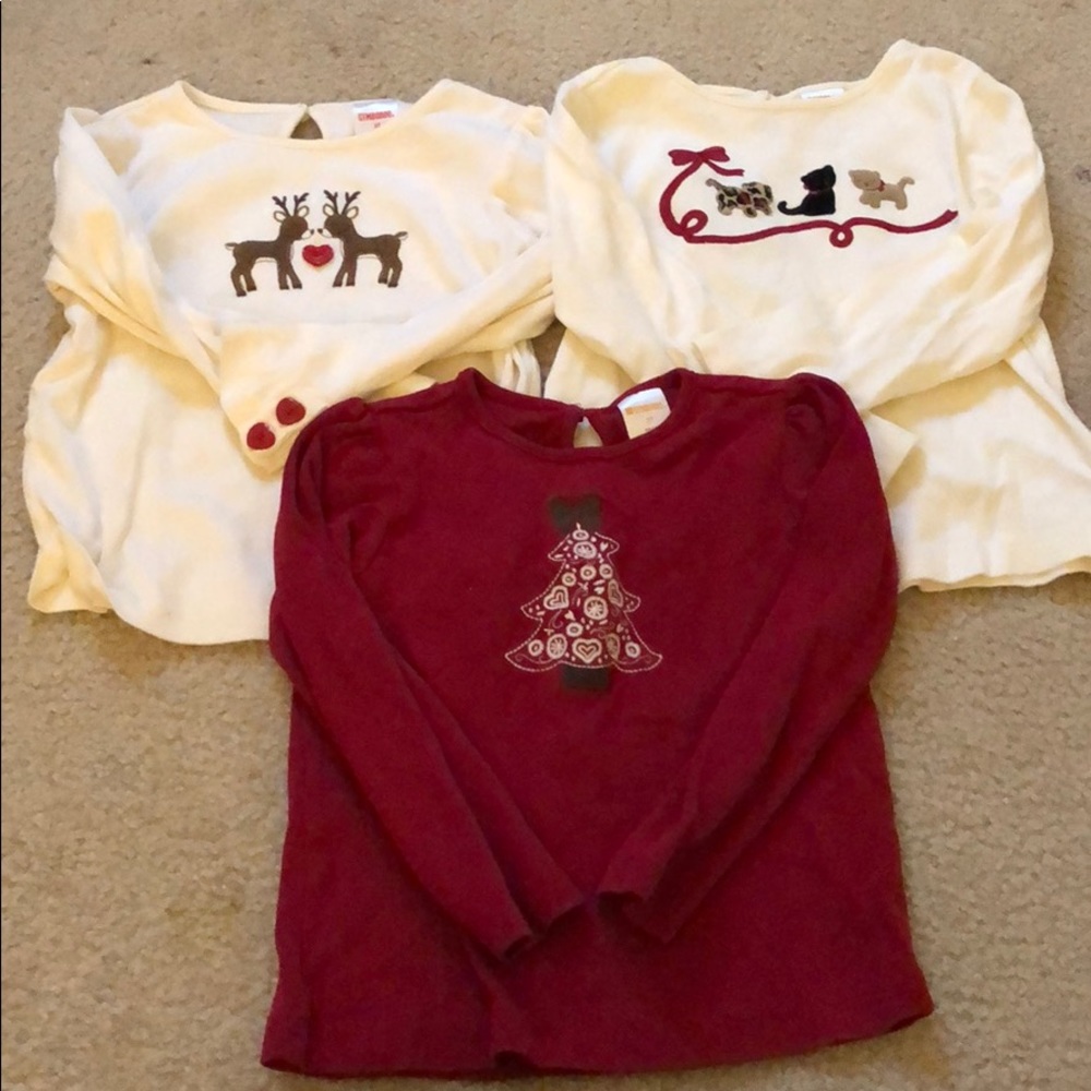 Set of 3 holiday shirts in excellent condition